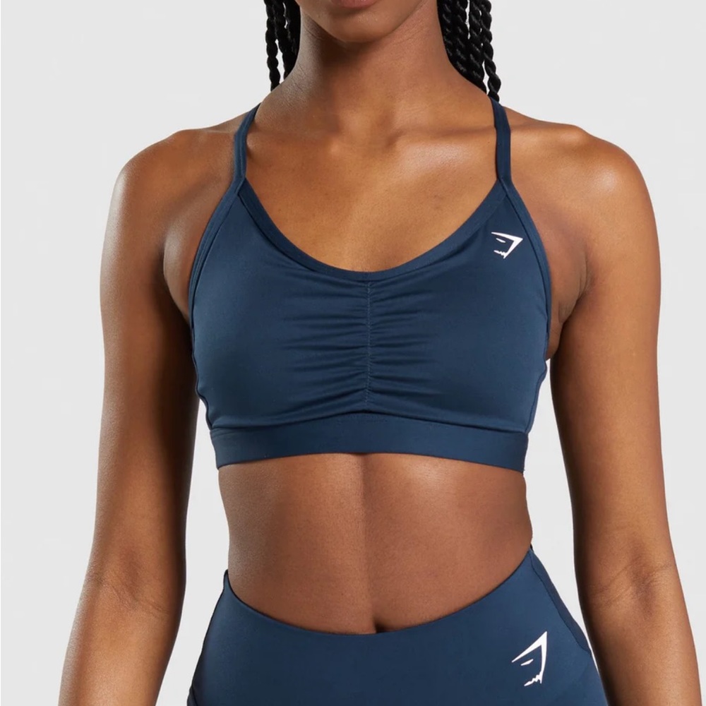 Gymshark Ruched Sports bra Navy